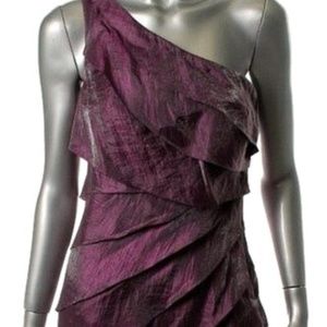 🎁NWT LONDON TIMES SHIMMERY TIERED COCKTAIL DRESS